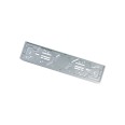 Set 2 pz - Portatarghe in Alluminio, Anteriore e Posteriore, 52x13 cm e 37x13 cm, Argento, con 12 Ganci di Fissaggio 3