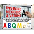 Lettere e Numeri Adesivi in Plastica Lucida CLASSIC,20 cm Altezza, per Vetrine e Pareti, Resistenti Agenti Atmosferici, 10 Pez 5