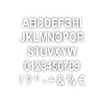 Lettere e Numeri Adesivi in Plastica Lucida CLASSIC,20 cm Altezza, per Vetrine e Pareti, Resistenti Agenti Atmosferici, 10 Pez 9