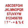 Lettere e Numeri Adesivi in Plastica Lucida CLASSIC,20 cm Altezza, per Vetrine e Pareti, Resistenti Agenti Atmosferici, 10 Pe 11