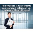 Cartelle Portadocumenti PERSONALIZZATE in Cartoncino Semilucido, Bianco, 350 gr, 22,5 x 32 cm, 2 Tasche, 50 Pezzi, senza lembi 8