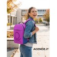 Zaino Benetton Viola in Poliestere, 44x30x15 cm, Scomparto Porta PC, Passante Trolley, Spallacci Imbottiti 9