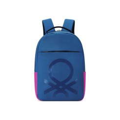 Zaino Benetton BLU in Poliestere, 44x30x15 cm, Scomparto Porta PC, Passante Trolley, Spallacci Imbottiti 9