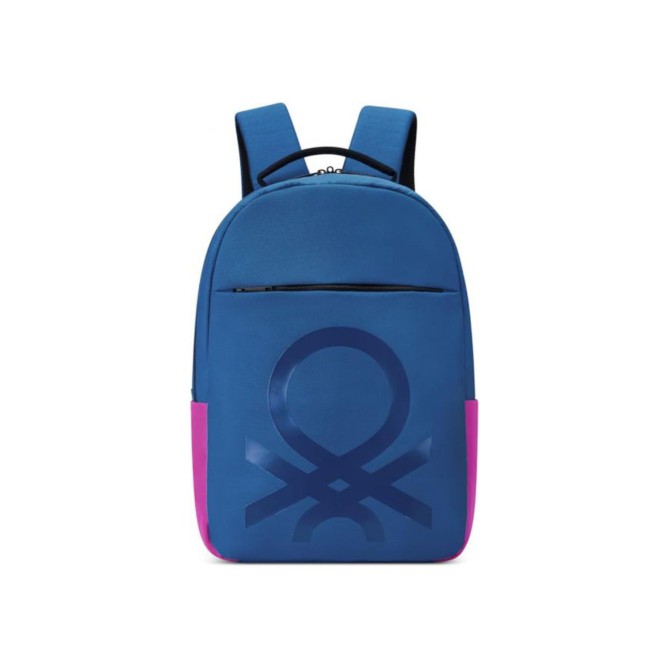 Zaino Benetton BLU in Poliestere, 44x30x15 cm, Scomparto Porta PC, Passante Trolley, Spallacci Imbottiti 9