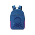 Zaino Benetton BLU in Poliestere, 44x30x15 cm, Scomparto Porta PC, Passante Trolley, Spallacci Imbottiti 9