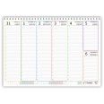 Planning Settimanale A4 2026-2027, 16 MESI da Settembre a Dicembre, Agenda Spiralata 21x30cm - COLORS 7