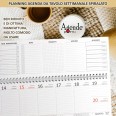 Planning Settimanale 2027 Spiralato Con Festivi in Rosso, Sezioni Note Progetti Appunti Scadenze, Rilegatura a Spirale 1