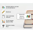 Etichette Adesive Scuola Colorate 56x22 Mm Personalizzate 48 Etichette Per Libri Quaderni Materiale Didattico 4