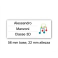 Etichette Adesive Scuola Colorate 56x22 Mm Personalizzate 48 Etichette Per Libri Quaderni Materiale Didattico 5