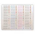 Etichette Adesive Personalizzate In 4 Colori 34x5mm 240 Etichette Per Penne Matite Ed Accessori Scuola 34x5 Mm 4