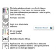 Etichette Adesive Personalizzate In 4 Colori 34x5mm 240 Etichette Per Penne Matite Ed Accessori Scuola 34x5 Mm 5