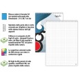 Blocco Notes Per Appunti Quadretto 10mm A4 21x30cm 60 Fogli Spiralato 4
