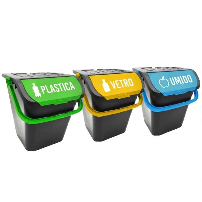 Scritta adesiva orizzontale per raccolta differenziata in PVC - senza sfondo - applicatione type incluso 1