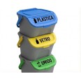 Scritta adesiva orizzontale per raccolta differenziata in PVC - senza sfondo - applicatione type incluso 7