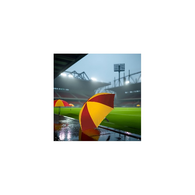Ombrello Stadio Scatto Manuale Bianco/azzurro Manico In Eva Senza Puntale 3