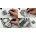 Gomma Pane Grigia Amalgamabile per Carboncino e Gesso 6