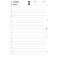 Agende Ricambio Organizer Giornaliero 2027, Formato A4 21x30 cm, 1 Pagina per Giorno, 4 Fori 7