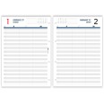 Ricambio Agenda giornaliero 2027 COLORS , Formato A4 21x30 cm, Orario 8-22, Colonne Appunti, 4 Fori 5