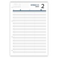 Ricambio Agenda giornaliero 2027 COLORS , Formato A4 21x30 cm, Orario 8-22, Colonne Appunti, 4 Fori 7