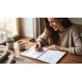 Agenda Settimanale 2027 A5, Planner Verticale con Spirale, Formato 15x21cm, Note e Progetti, Copertina Plastificata 5