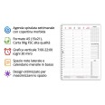 Agenda Settimanale 2027 A5, Planner Verticale con Spirale, Formato 15x21cm, Note e Progetti, Copertina Plastificata 6