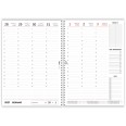 Agenda Settimanale 2027 A5, Planner Verticale con Spirale, Formato 15x21cm, Note e Progetti, Copertina Plastificata 7