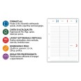 Ricambio Agenda Settimanale 2027 A4, Formato 21x30 cm, 4 Fori, Carta FSC 90gr, Layout Verticale Minimalista, Turchese e Grigio 7