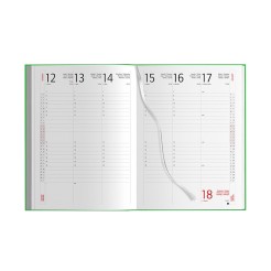 Agenda settimanale 2026 copertina gommata 17x24cm - settimana su due pagine 1 2
