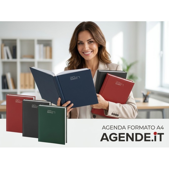 Agenda Giornaliera 2027 17x24cm Sabato Domenica Separati sintetico 17x24cm sab dom separati VERDE 4