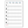 Agenda Prenotazioni 2027 Spiralata per Hotel e B&B, Formato A4 21x29,7 cm, da 6 a 12 Stanze, Copertina Plastificata 7