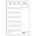 Agenda Prenotazioni 2027 Spiralata per Hotel e B&B, Formato A4 21x29,7 cm, da 6 a 12 Stanze, Copertina Plastificata 8
