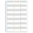 Agenda Settimanale Spiralata 2027, A4 21x30 cm, Copertina Morbida Plastificata, Oraria 15 Min,dal lunedì al sabato 7