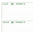 Agenda settimanale 2027 spiralata GREEN , 21x30cm A4 , carta 90 grammi 4
