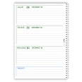 Agenda settimanale 2027 spiralata GREEN , 21x30cm A4 , carta 90 grammi 6