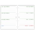 Ricambio agenda organizer settimanale 2027 , 21x30cm A4, GREEN   90gr 4fori 8