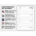 Ricambio Agenda Settimanale Bilingue Italiano/Inglese 2026, Formato A5 15x21 cm, 6 Fori, Carta 90g FSC 10