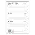 Ricambio Agenda Settimanale Bilingue Italiano/Inglese 2027, Formato A5 15x21 cm, 6 Fori, Carta 90g FSC 8
