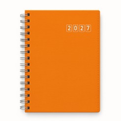 Agenda settimanale 2027 spiralata polipropilene 17x24cm ARANCIONE 2