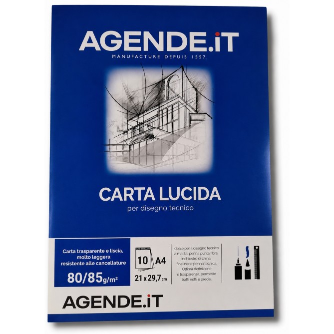 Album Carta Lucida A4 21x30 cm - Blocco 10 Fogli 72 gr 3