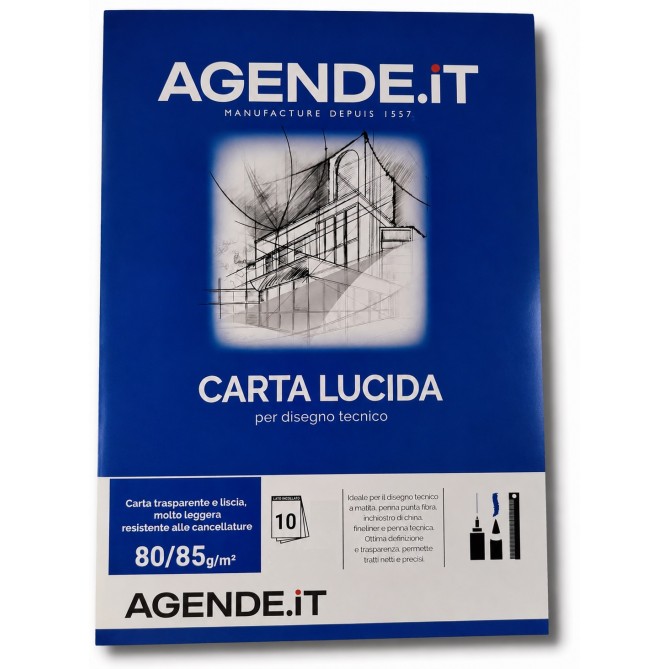 Album Carta Lucida 23x33cm Blocco Da10 Fogli 4