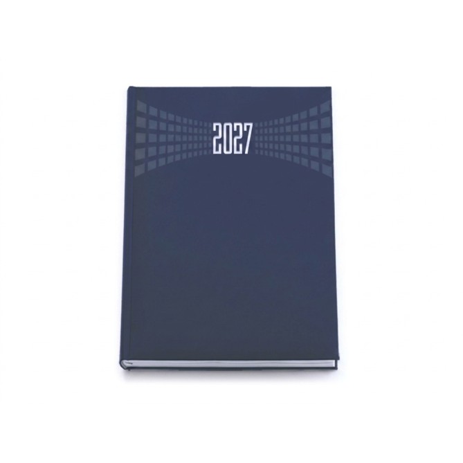 Agenda giornaliera 2027 21x30cm A4 sab dom separati multilingua BLU 2