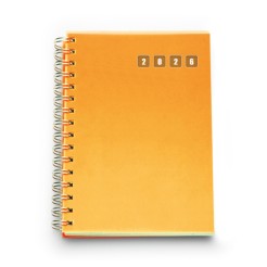Agenda giornaliera 2026 spiralata polipropilene 15x21cm A5 ARANCIONE 2