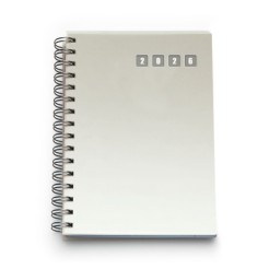 Agenda giornaliera 2026 spiralata polipropilene 15x21cm A5 BIANCA 2