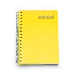Agenda giornaliera 2027 spiralata polipropilene 15x21cm A5 GIALLO 2