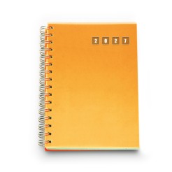 Agenda giornaliera 2027 spiralata polipropilene 15x21cm A5 ARANCIONE 2