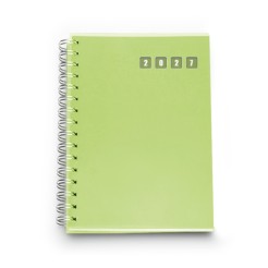 Agenda giornaliera 2027 spiralata polipropilene 15x21cm A5 VERDE 2