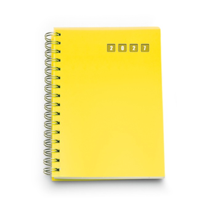 Agenda settimanale 2027 spiralata polipropilene 17x24cm GIALLO 2
