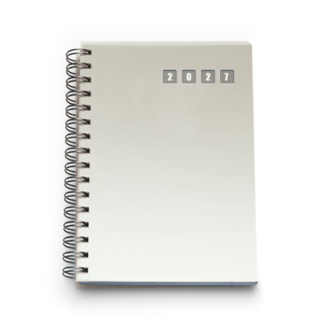 Agenda settimanale 2027 spiralata polipropilene 17x24cm BIANCA 2