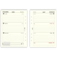 Ricambio agenda organizer settimanale BI-LINGUA 2027 15x21cm A5 6fori multilingua avorio 3