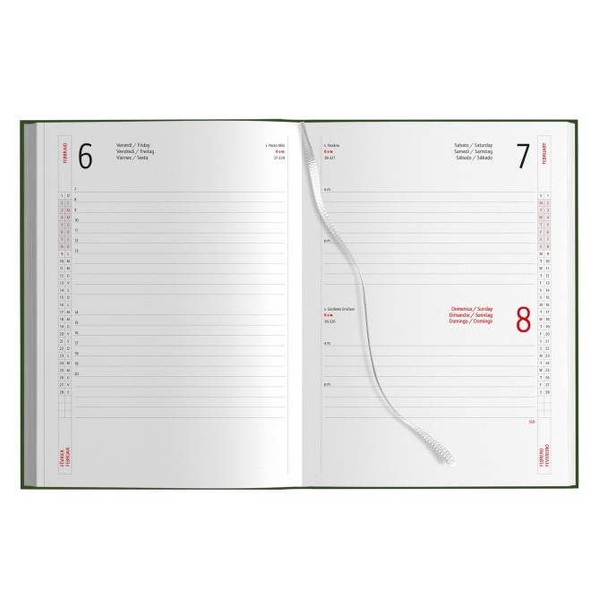 Agenda giornaliera tascabile 2027 sintetico - 12x17cm 16